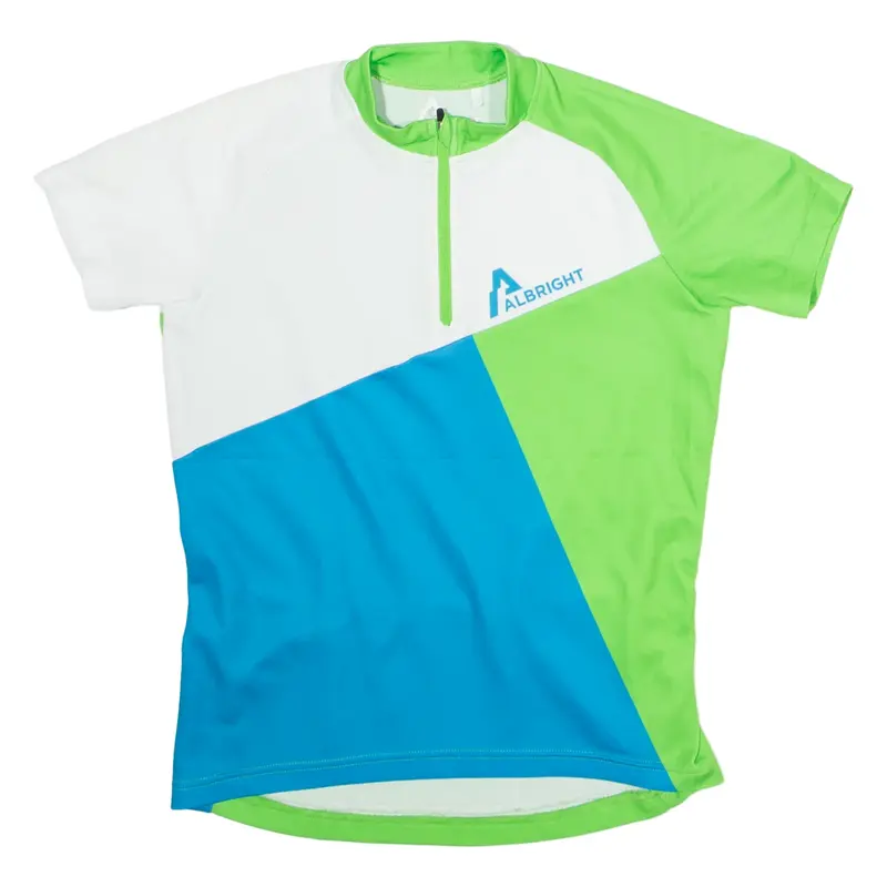 ALBRIGHT Boys T-Shirt Green 1/4 Zip L