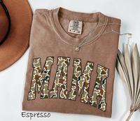 Comfort Colors Camouflage Mama Shirt, Mothers Day Gift, Mom Shirt, Retro Mama Shirt, Gift For Mom, Varsity Mama Shirt, Duck C...
