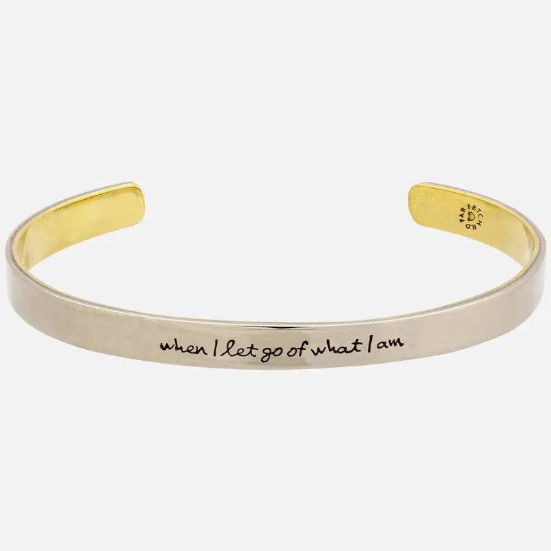 When I Let Go... Mixed Metals Cuff Bracelet