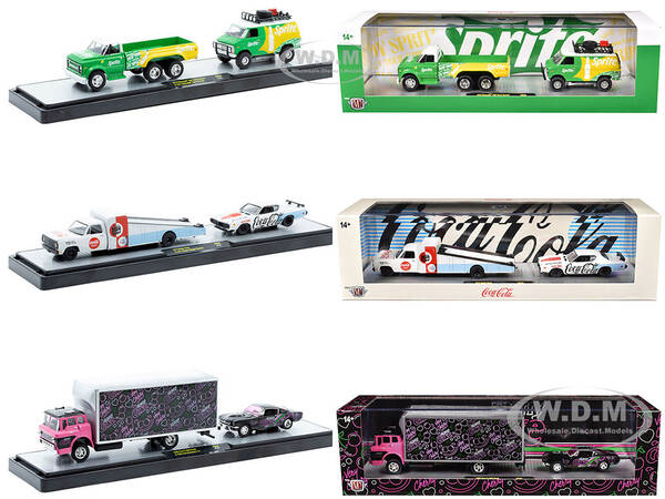 Auto Haulers Soda Set of 3 pieces Release 38 Limited Edition to 8000 pieces Worldwide 1/64 Diecast Models by M2 Machines
