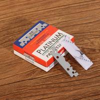 Stainless Steel Razor Blade, 100pcs/set Manual Razor Blade, Professional Sharp Razor Blade for Men, Daily Use for Eyebrow, Be...
