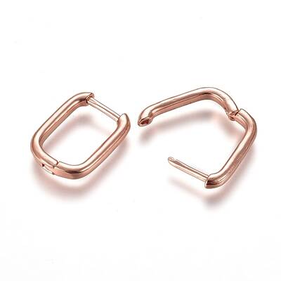 Brass Huggie Hoop Earrings