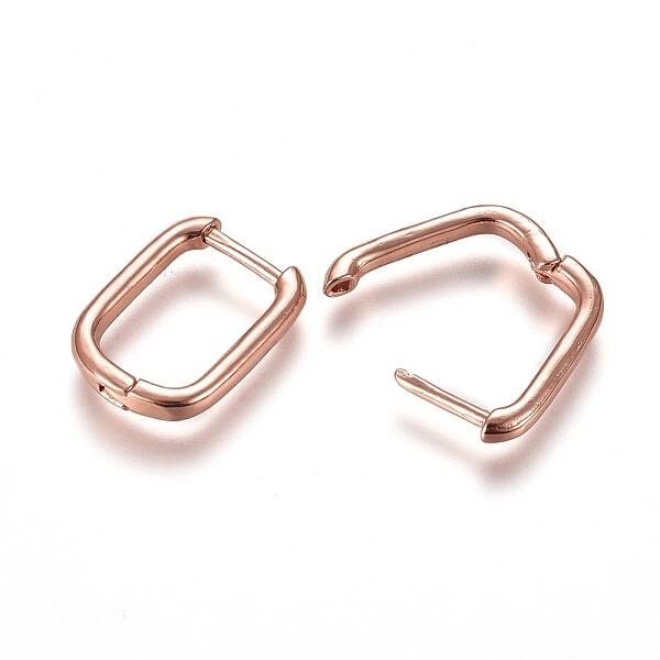 Brass Huggie Hoop Earrings