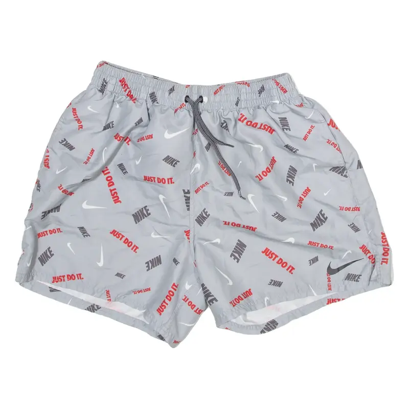 NIKE Mesh Lined Mens Swimming Shorts Grey L W28