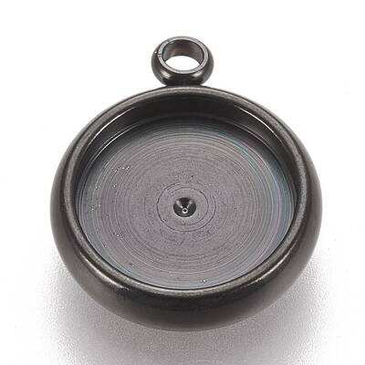 304 Stainless Steel Pendant Cabochon Settings