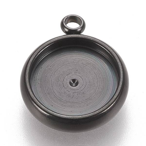 304 Stainless Steel Pendant Cabochon Settings