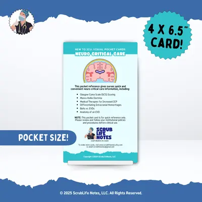 Neuro Critical Care Pocket Card
