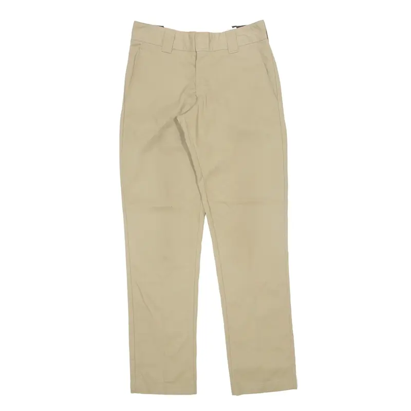 DICKIES Flex Workwear Trousers Beige Regular Tapered Mens W29 L32