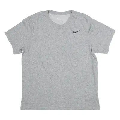 NIKE Womens T-Shirt Grey M