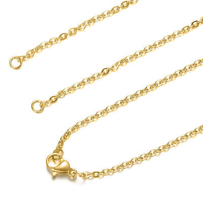 304 Stainless Steel Cable Chain Necklace Making