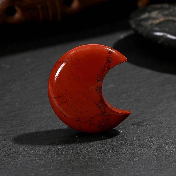 Natural Red Jasper Palm Stone Massager