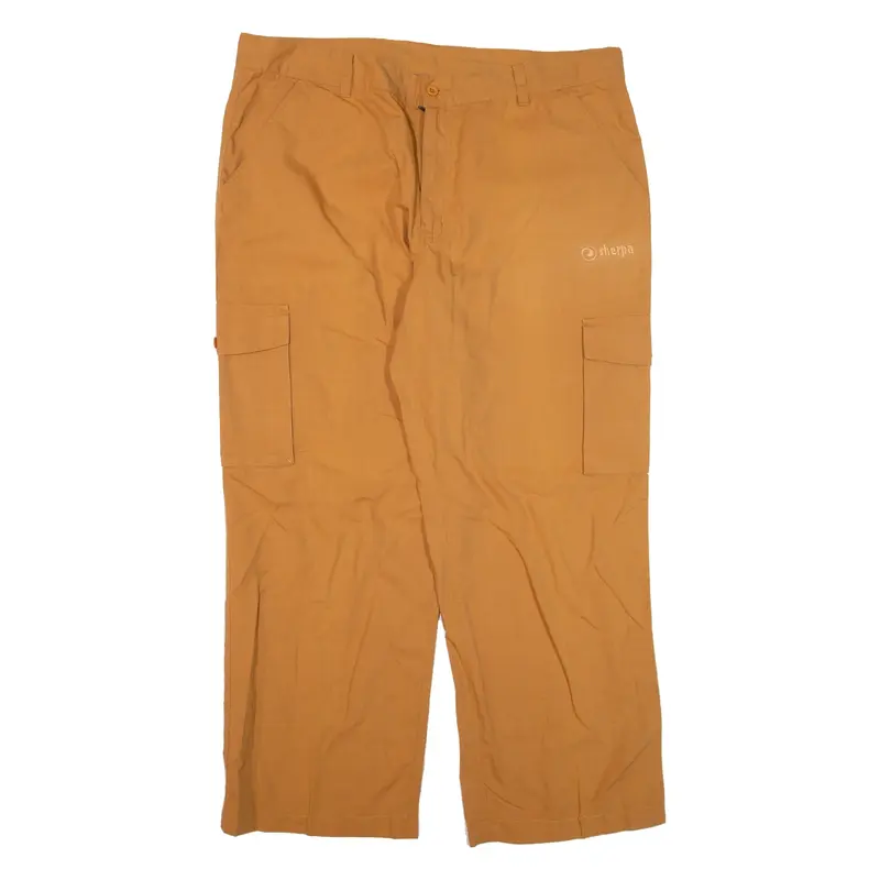 SHERPA Cargo Trousers Orange Loose Straight Mens W39 L27