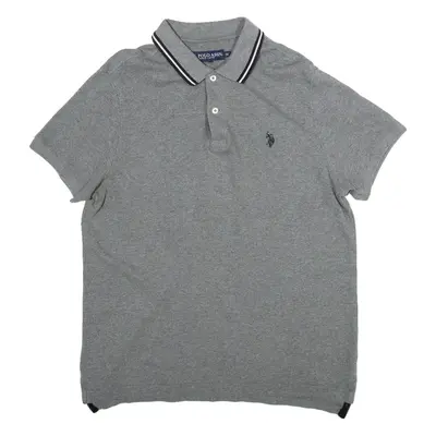 U.S POLO ASSN. Mens Polo Shirt Grey M
