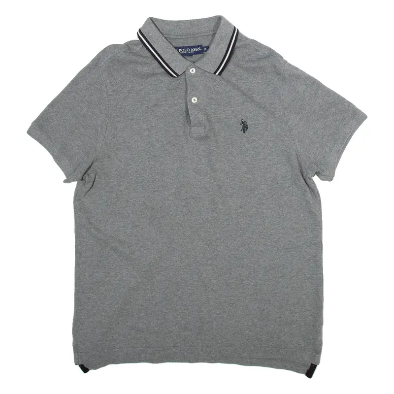 U.S POLO ASSN. Mens Polo Shirt Grey M