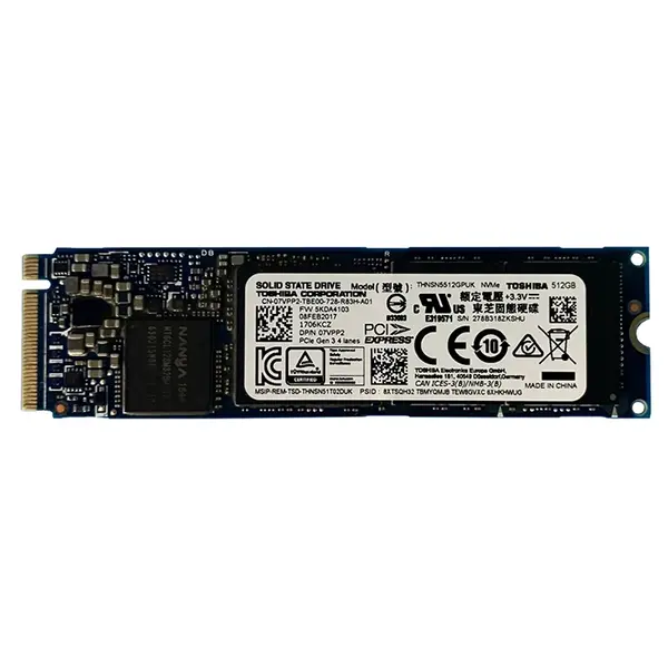THNSN5512GPUK Toshiba XG4 Series 512GB Triple-Level Cell PCI Express NVMe 3.0 x4 M.2 2280 Solid State Drive