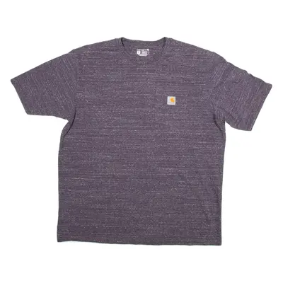 CARHARTT Loose Fit Mens T-Shirt Purple XL
