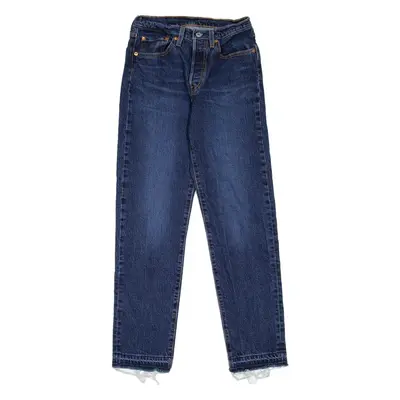 LEVI'S 501 Jeans Womens Blue Regular Straight Stone Wash W26 L30