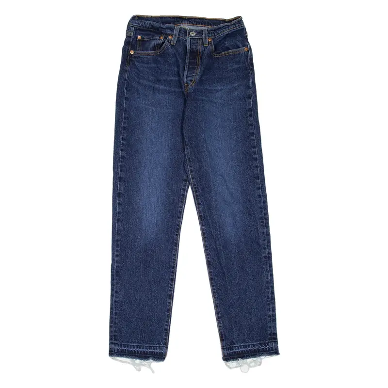 LEVI'S 501 Jeans Womens Blue Regular Straight Stone Wash W26 L30