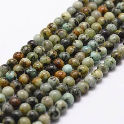 Natural African Turquoise(Jasper) Beads Strands