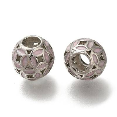 Rack Plating Alloy Enamel European Beads
