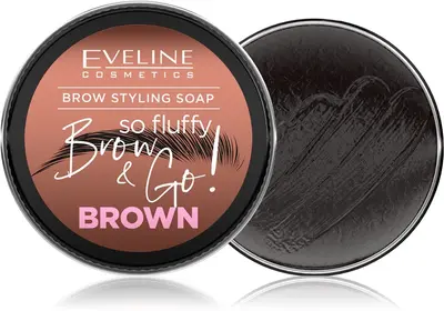 Eveline Cosmetics Brow & Go! Eyebrow Styling Soap Brown Color 25 G