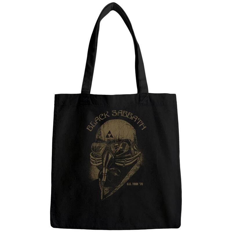 Black Sabbath Bags Us Tour 78 Band Logo Mens Black