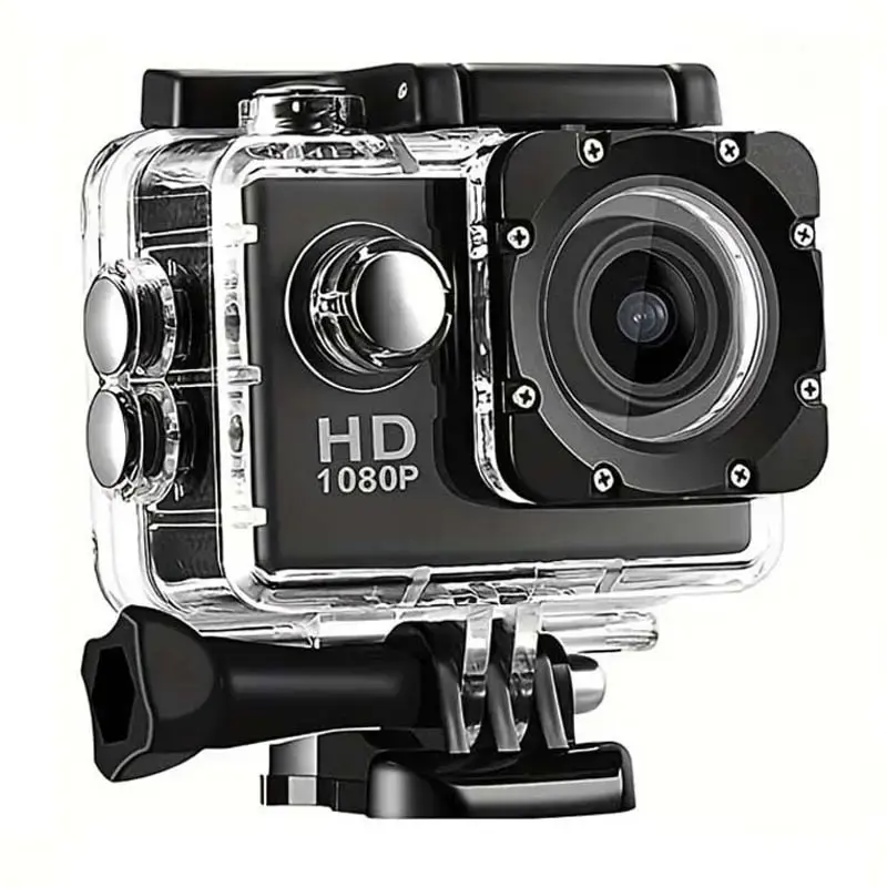 Underwater Waterproof Action Camera, 1 Set Portable Compact WiFi Remote Control Camera with 32G TF Card, Full HD Video Wide ...