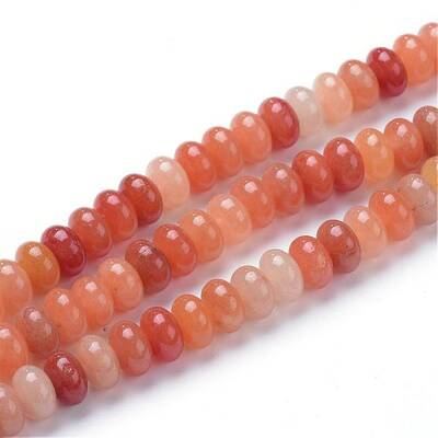 Natural Red Aventurine Bead Strands