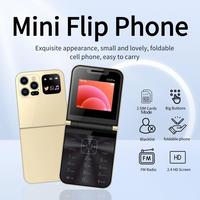 2025 NEW 15pro foldable flip phone 2.4-inch display screen 2.4HD camera dual SIM card mode and SD memory card support Flash b...