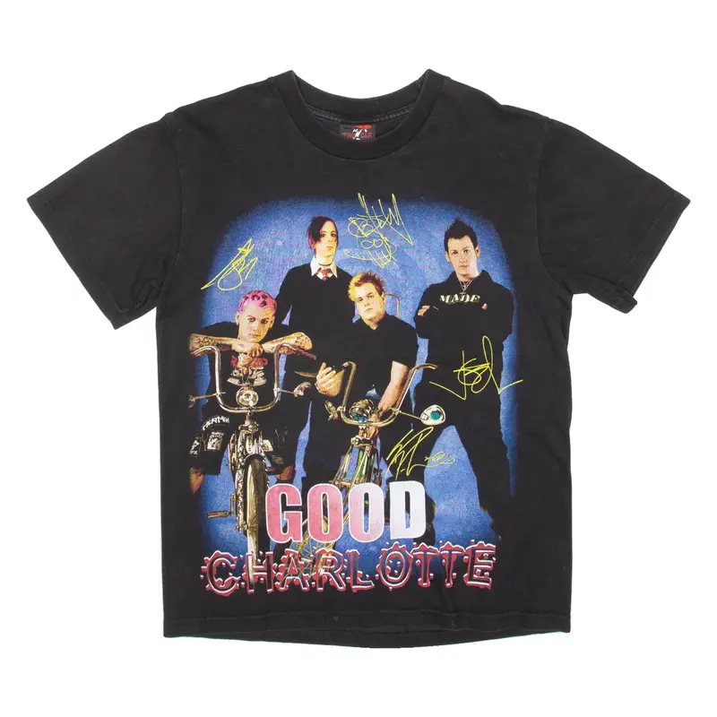 THUNDER Good Charlotte Mens Band T-Shirt Black S