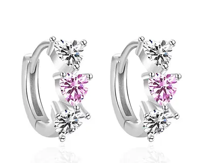 Agato Delicate Silver Hoop Earrings AGT-E061KP