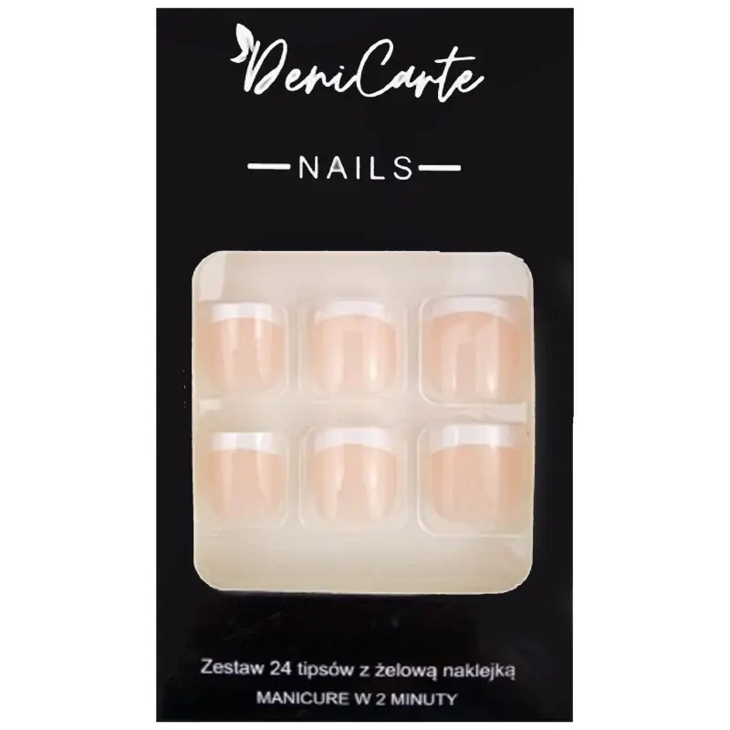 DeniCarte French white toenails 24 pieces.