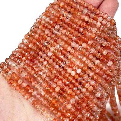 Natural Sunstone Beads Strands