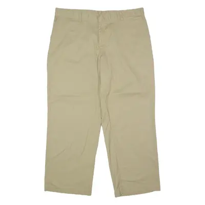 DICKIES Workwear Womens Trousers Beige Regular Wide-Leg W36 L28
