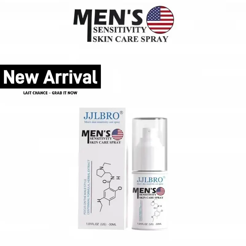 (Exclusive discounts on TikTok Shop) JJLBRO MEN'S SENSITIVITY SKIN CARE SPRAY 30ML-Men's Best Delay Spray for Long Last | Del...