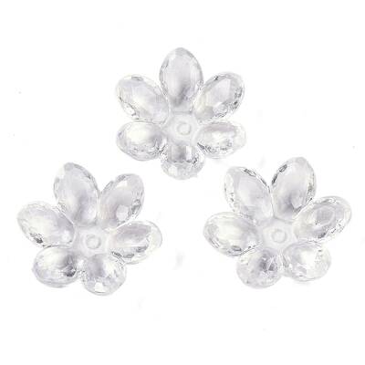 Transparent Acrylic Bead Caps