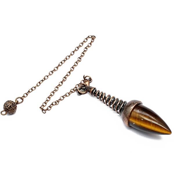 Natural Tiger Eye Dowsing Pendulum Big Pendants