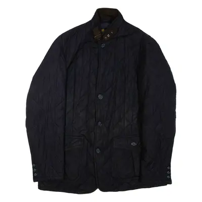 BARBOUR Mens Quilted Jacket Blue XL