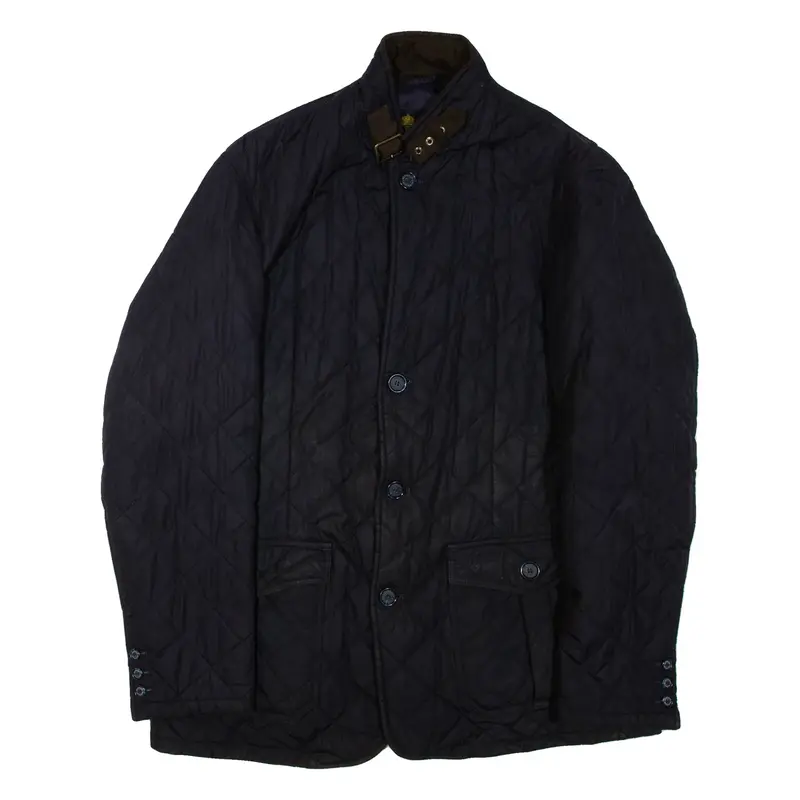 BARBOUR Mens Quilted Jacket Blue XL