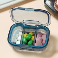 Portable Mini Pill Box, 1 Count Multi-grid Pill Storage Box, Pill Organizer, Food Storage Container for Home Kitchen, Kitchen...