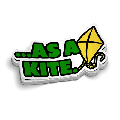 As A Kite Hard Hat Decal