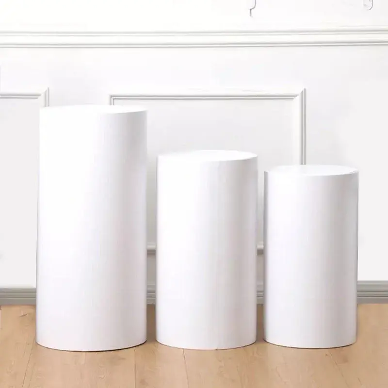 Aperturee Bling Bling Solid Color Stretchy Spandex Cylinder Cover