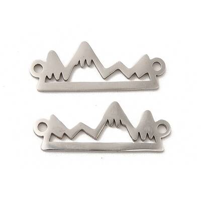 Non-Tarnish 201 Stainless Steel Connector Charms