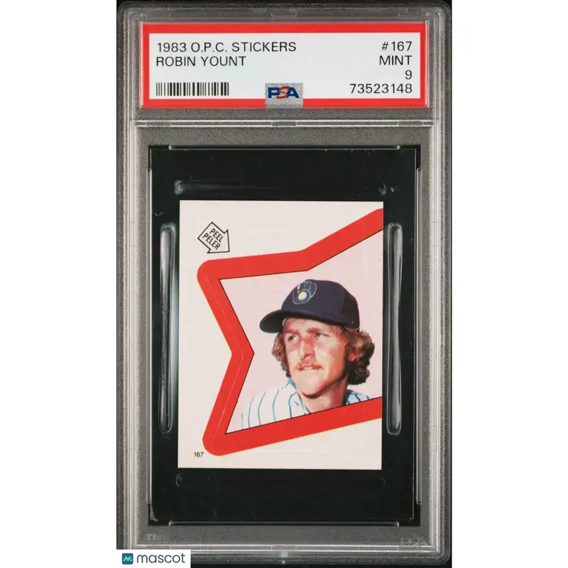 Robin Yount PSA 1983 O Pee Chee Stickers Baseball #167 9 73523148