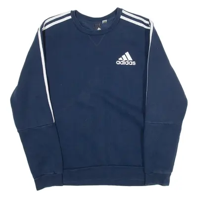 ADIDAS Womens Sweatshirt Blue M