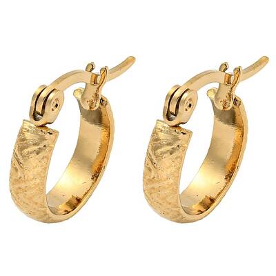 PVD Vacuum Plating 202 Stainless Steel Hoop Earring