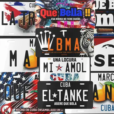 Asere que Bola Cuban Culture Decorative License Plate – 12x6 Inches, Asere que Bola Cuban Culture Decorative License Pl...