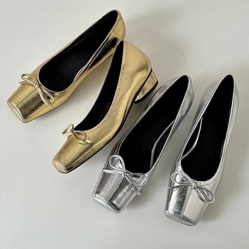 CHIKO Kamryn Square Toe Block Heels Pumps Shoes