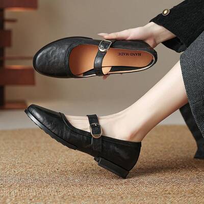 CHIKO Benning Round Toe Block Heels Mary Jane Shoes
