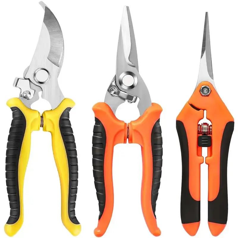 Garden Pruning Shears, Stainless Steel Garden Shears, Gardening Shears, Garden Clippers, Pruning Snips, Professional Garden T...